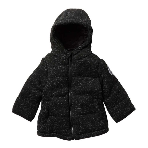 DKNY Baby Sweater Fleece Hooded Jacket - Picture 2 of 12